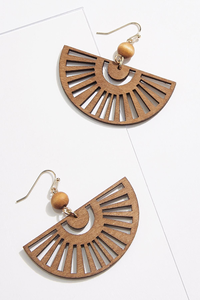 Pendientes de Madera Pulida Hechos a Mano en India con Diseño de Ángel, Elegantes y Ecológicos para Mujeres y Niñas, Joyería de Alta Calidad - Product Image 5