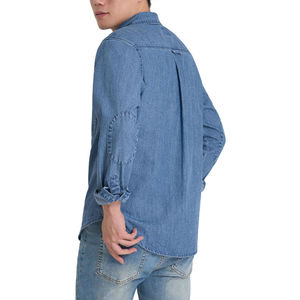 Chemise en jean pour homme, coupe classique, qualité supérieure, tissu denim en coton, manches longues, poches poitrine. - Product Image 5