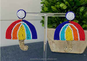 Pendientes Colgantes Hechos a Mano con Diseño Floral Bohemio y Cuentas de Semillas, con Lindos Diseños de Animales para Mujeres y Niñas, Venta al por Mayor - Product Image 4