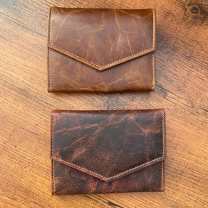 Nouveau Style Vente Chaude Réel À La Main Crunch En Cuir Petits Portefeuilles Élégant Décontracté En Cuir Pleine Fleur Chic Mignon Embrayage pour Femmes - Product Image 2