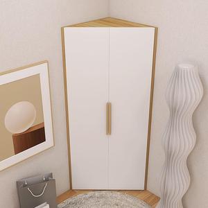Triangle <b>Corner</b> Storage Cabinet with Open <b>Shelves</b> Space-Saving Design for Living Room Bedroom Small Spaces and Home Organization - Product Image 2