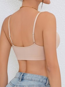 เสื้อชั้นในออกกำลังกายแบบ Low Impact สำหรับผู้หญิง สายปรับได้ บางเบา กระชับทรง ไร้ตะเข็บ ยืดหยุ่นได้ดี เหมาะสำหรับออกกำลังกาย - Product Image 5