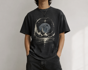 เสื้อยืดกราฟิกโอเวอร์ไซส์สไตล์วินเทจสำหรับผู้ชาย – เสื้อยืดสตรีทแวร์ผ้าฝ้ายพรีเมียม - Product Image 1