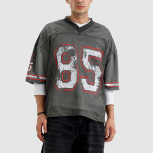 Maillot de baseball en maille blanc et bleu pour homme, col en V, numéro 54, imprimé par sublimation, respirant, manches courtes, vêtements de sport - Product Image 5