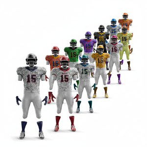 Hot Selling Protective Gear Team Wear Player Name & Number American Football Uniforms Customized Brand Name Football Kits Men's - Product Image 1