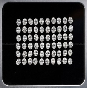 OM GEMS Diamant de laboratoire ovale 4,0x2,5mm, couleur fantaisie, blanc, percé au laser, taille antique unique, pour la création de bijoux - Product Image 5