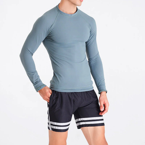 Camiseta de Compresión Personalizada de Manga Larga para Hombre, Rashguard de MMA Transpirable, Camiseta de Compresión para Natación BJJ con Sublimación, Venta al Por Mayor OEM - Product Image 4