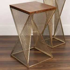 Modern C Shaped Gold Metal Side <b>Table</b> Luxury <b>Sofa</b> End <b>Table</b> Portable Laptop Stand Coffee <b>Table</b> For Living Room Bedroom Furniture - Product Image 3
