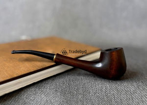 Pipa de Tabaco de Madera Lacada Ecológica Hecha a Mano, Pipa de Fumar Moderna de Madera Natural, Regalo para Coleccionistas, Artesanía Premium - Product Image 4