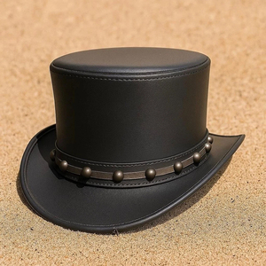 Premium Quality Handcrafted Leather Cowboy <b>Hat</b> Adjustable String Classic <b>Western</b> Style Casual Unisex Sports Outdoor Travel Four - Product Image 3