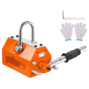 Sollevatore Magnetico con Capacità di 3300 lbs/1500 kg, Fattore di Sicurezza 2.5, Magnete Permanente in Acciaio al Neodimio - Product Image 1