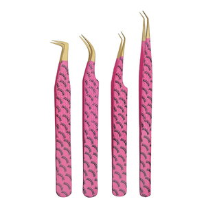 แหนบดึงขนตาสแตนเลสสตีลคุณภาพพรีเมียม ยี่ห้อ Kaamir Instruments ด้ามจับถนัดมือ สำหรับตกแต่งคิ้ว ป้องกันแม่เหล็ก ปลายเรียบเนียน - Product Image 1