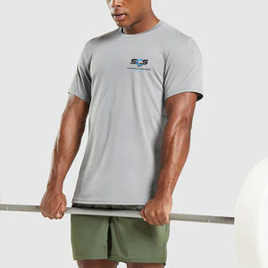 T-shirts de sport pour hommes 100% coton, qualité supérieure, prix de gros, service OEM, design personnalisé imprimé, coupe ample. - Product Image 3