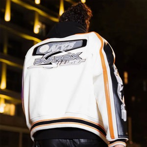 แจ็คเก็ตหนังแกะ Avirex สำหรับผู้ชาย ขายส่งยอดนิยม คุณภาพสูง ดีไซน์ทันสมัย พร้อมลายปัก Avirex - Product Image 6