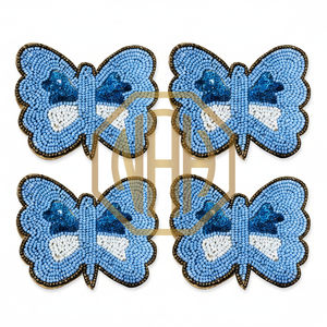 Posavasos de Papá Noel con Cuentas de Vidrio Hechas a Mano 2025, Decoración Festiva Navideña para el Hogar, Regalos y Celebraciones - Product Image 6