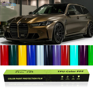 Vinilo Adhesivo <span class=keywords><strong>Ultra</strong></span> Mate Metálico Marrón Dorado, TPU PPF, Protección de Pintura, Rollos Decorativos, Autoregenerables, Películas para Automóviles que Cambian de Color - Product Image 1