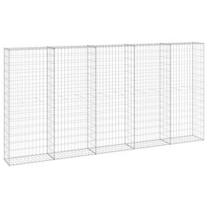 Galvanised Steel Gabion Wall with <b>Covers</b> 118.1x11.8x59.1 <b>for</b> <b>Fencing</b> Trellis & Gates - Product Image 2
