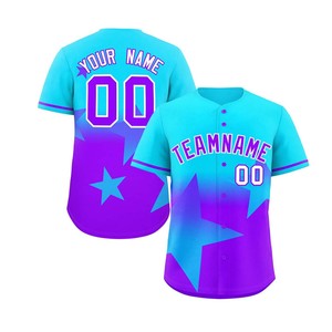 Tenue de football personnalisée par sublimation OEM, nom et numéro de l'équipe de baseball, vêtements de sport, maillot de baseball unisexe - Product Image 1