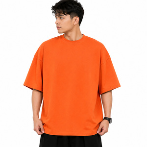 Summer Breathable Blank Custom T-shirts 100% Cotton Men's Formal Eco-Friendly T-Shirt Heavyweight Factory Wholesale Tee - Product Image 4