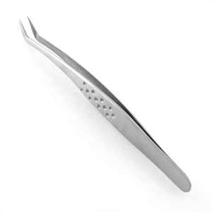 Pinzas Profesionales para Extensión de Pestañas KOUNAIN, Acero Inoxidable, Punta Serrada, Agarre Perfecto, 0.03mm, Pestañas, 90 Grados, Colores Plasma - Product Image 2