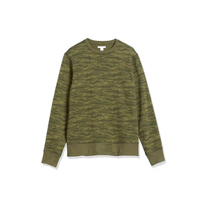 Sweat-shirt col rond jaune coupe classique en tricot unisexe style décontracté couleur unie manches longues pour homme en vente - Product Image 6