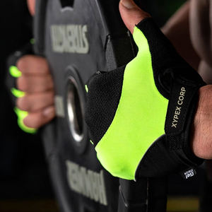 Gants de musculation en cuir synthétique microfibre avec logo personnalisé, respirants, ajustables, demi-doigts, pour la gym, le sport, le cyclisme, unisexe, robustes - Product Image 6