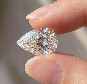 Diamante Cultivado en Laboratorio CVD Certificado IGI, 9CT, Forma de Pera, F VS1, Corte Excelente 3EX, para Joyería Fina, Anillo de Compromiso, Proveedor de Diamantes, Venta al Por Mayor - Product Image 2