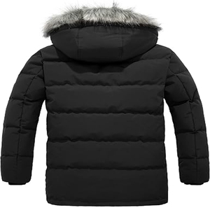 Veste d'hiver pour homme, parka rembourrée chaude, imperméable, à capuche - Product Image 2