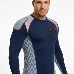 Nouveau design de chemise pour le surf, la natation, le fitness, vêtements de sport respirants et anti-transpiration pour hommes, rashguard à manches longues à séchage rapide - Product Image 3