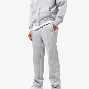 Ensemble de survêtement décontracté sportif 2-en-1 pour homme, coupe régulière, en molleton 100 % coton, avec cordon de serrage, poches latérales, style Y2K - Product Image 4