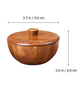 Tarro de madera de olivo natural de la mejor calidad para azúcar y especias, con superficie lisa, al mejor precio. - Product Image 1