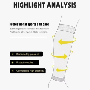 Compression <b>Socks</b> <b>Knee</b> <b>High</b> Solid Color Breathable Knitted Spandex Polyester Thin for Adults Cycling Summer Wear - Product Image 6