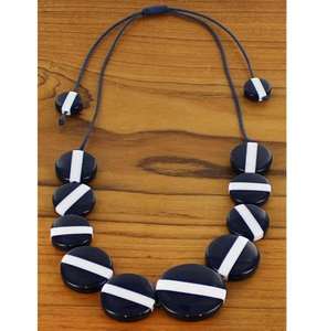 Collier fantaisie en résine, multicouche, fait main, style exagéré, avec perles en bois, pour femme - Product Image 4