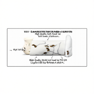 High Quality 28x56 Inch <b>Bath</b> <b>Towel</b> <b>Set</b> 750 GM Soft Absorbent Cotton Large Size for Hotel Bathroom - Product Image 2