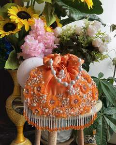 Bolsa Potli Tradicional India de Alta Calidad para Bodas, Ecológica, con Cierre de Cordón, Precio Económico - Product Image 4