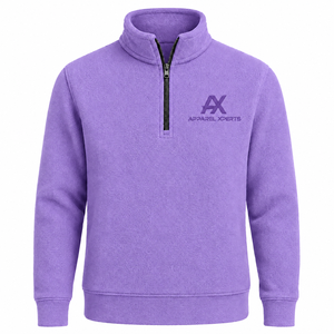 Sweat-shirt à col montant en molleton de coton pour homme, personnalisable avec logo OEM, impression sérigraphique, idéal pour l'hiver et les occasions décontractées - Product Image 3