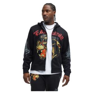 Men's Hooded Zip-Up Sweatshirt Solid Color Regular Sleeve Autumn Wear - Product Image 6