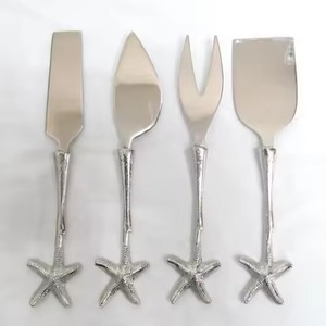 New Design <b>Cheese</b> <b>Knife</b> <b>Set</b> With Marble Handles Stainless Steel Blades Durable Serving Tools For <b>Cheese</b> Presentation - Product Image 5