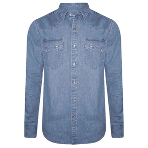 Chemise en jean de haute qualité, nouvelle mode, manches longues, pour hommes, personnalisable, respirante - Product Image 2