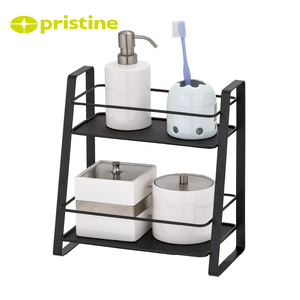 Shopee OEM Shelf Organizer Simple 2 tier Holder Rack Stand <b>Storage</b> <b>Kitchen</b> bathroom DIY Metal Taiwan Manufacturer Home - Product Image 5