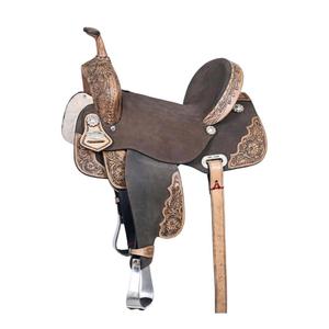 Selle d'équitation anglaise tendance en cuir pur, avec arceau en bois, durable et confortable, design OEM, en cuir de vachette, artisanale - Product Image 1