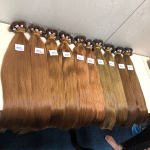 Cheveux humains vierges vietnamiens à 100%, trame simple, super double trame, pointe plate, lisses naturels, teinte chaude, qualité kératine 10A - Product Image 3