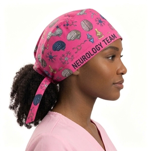 Nurse Caps For Women Nursing Caps With Adjustable Elastic <b>Bands</b> Scrub <b>Hats</b> Cute Butterfly Printed Pattern Nurses Caps - Product Image 3