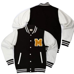 Chaquetas Varsity de Invierno de Forro Polar Estilo Cool Personalizadas, Chaquetas Varsity de Cuero Tipo Bomber para Mujer - Product Image 1