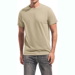 T-shirts pour hommes grandes tailles, séchage rapide, unis, décontractés, avec logo imprimé personnalisé, style sport, en vente en ligne - Product Image 1