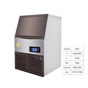 Máquina de Hielo para Uso Comercial, Máquina de Hielo de Mostrador para Hacer Hielo en Cubitos y en Escamas - Product Image 3