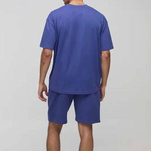 Nouvel ensemble décontracté d'été 2026 pour homme : T-shirt respirant et short uni avec logo personnalisé - Product Image 6