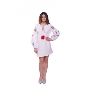 Vestido Maxi para Mujer, Estilo Holgado, Algodón Suave, Diseño Ucraniano Moderno con Bordado, Regalo Original para Mujer, Lino Suave - Product Image 1
