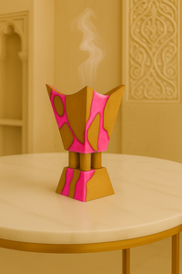 Nouveau Brûleur à Bakhoor en Bois d'Acacia et Résine Époxy Écologique Personnalisable 2026 – Oud Arabe Aromatique pour la Maison et l'Hôtel – Parfum Ramadan - Product Image 4
