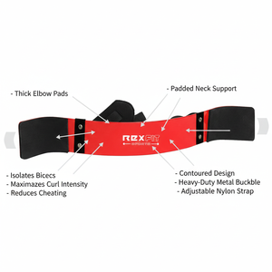 Rexfit Sports - Máquina de Ejercicios para Bíceps, Profesional, para Entrenamiento de Fuerza en el Gimnasio - Product Image 6